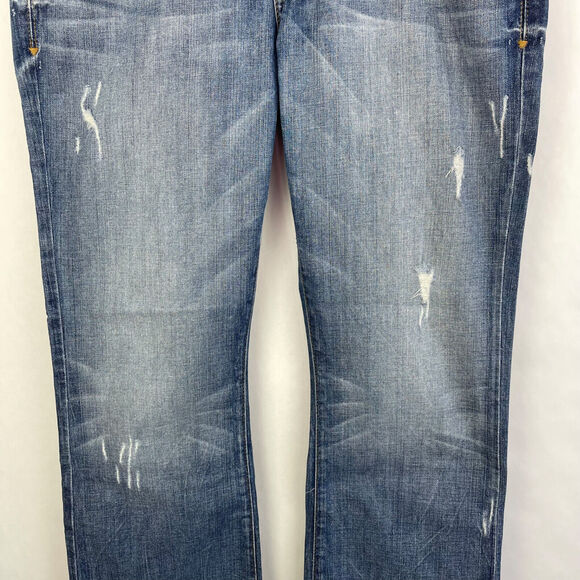 Guess Daredevil Bootcut Denim Jeans Cross Embellished Pockets Women's Sz 31 - Picture 7 of 12